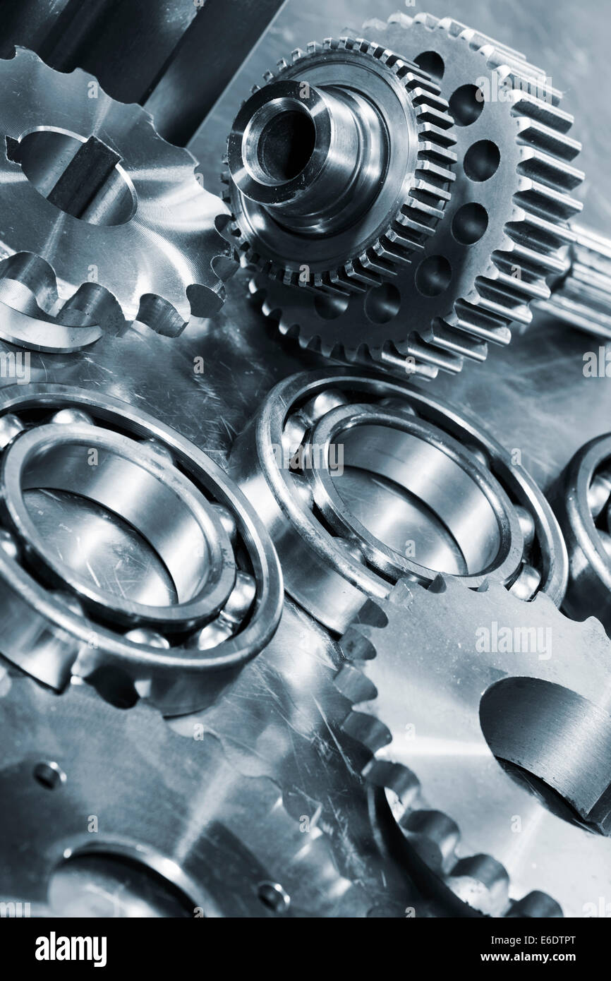 gears and ballbearing concept Stock Photo Alamy