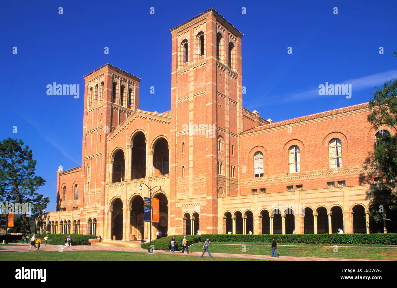 UCLA, Royce Hall, Los Angeles California, California, USA. Stock Photo