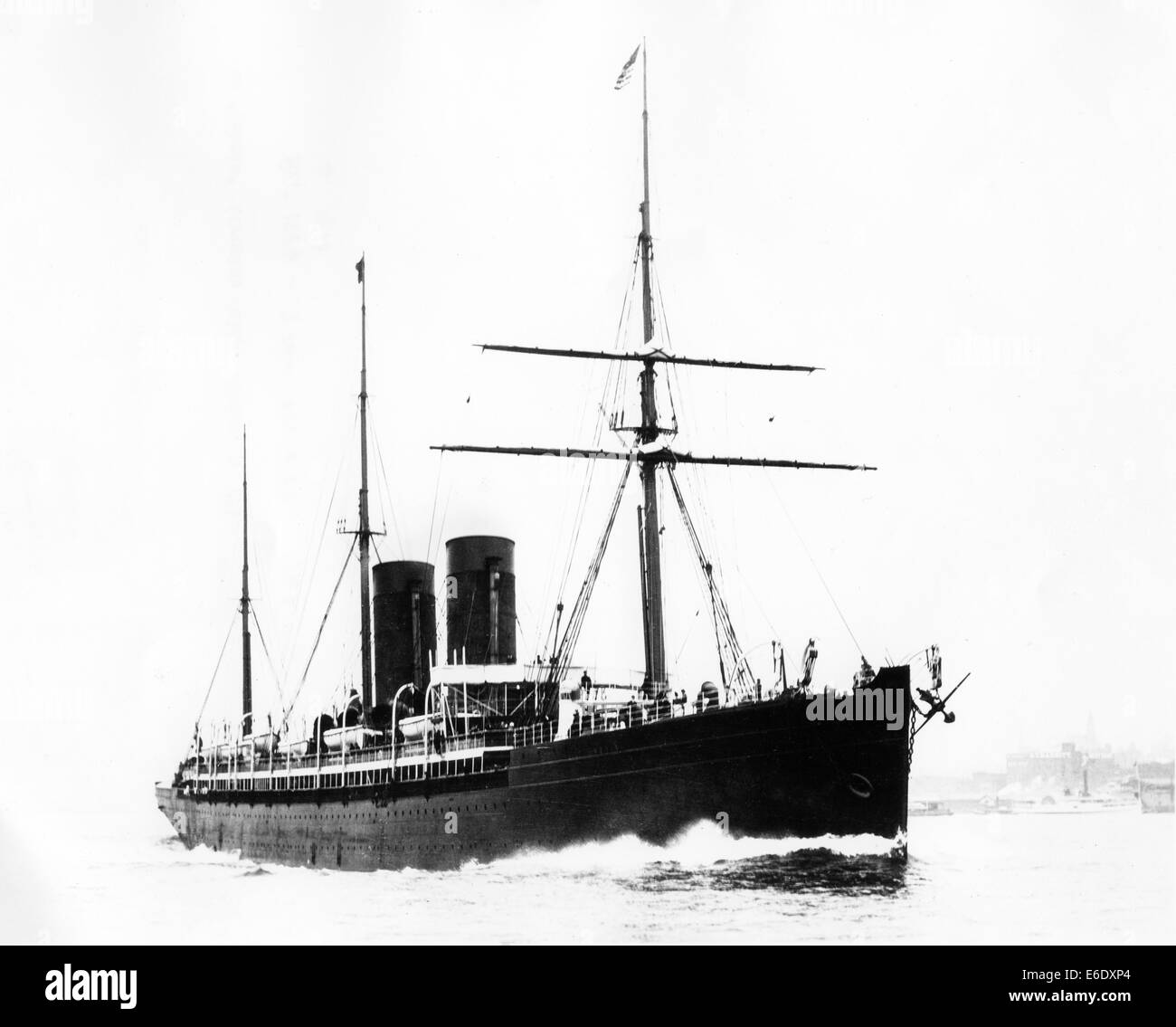 Cunard Line Steamship RMS Umbria, circa 1880's Stock Photo