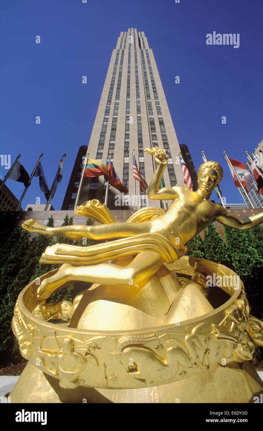 Prometheus, Rockefeller Center, Manhattan, New York, USA Stock Photo Alamy