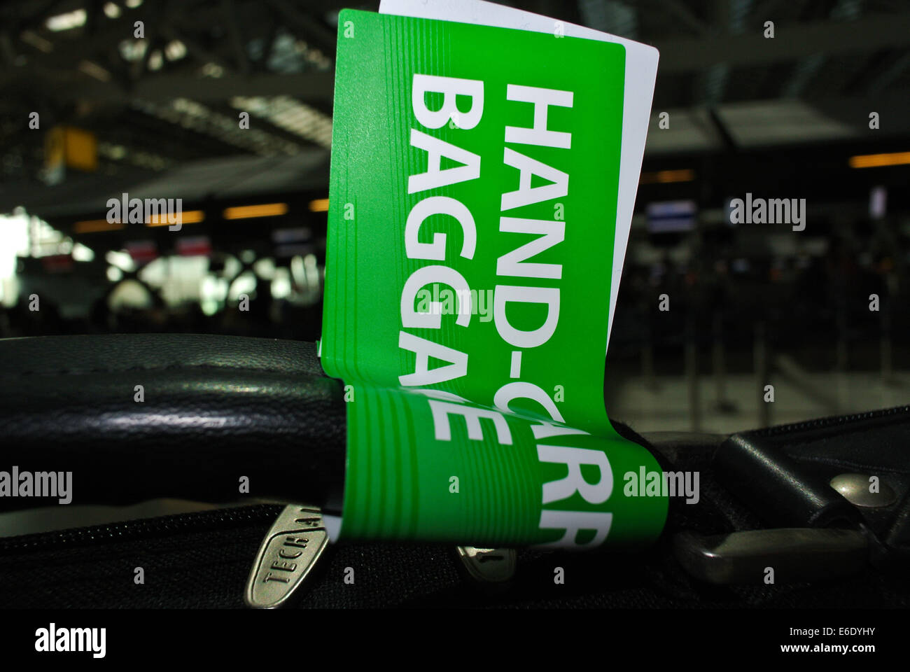 Handle with care baggage sign Stock Photo Alamy