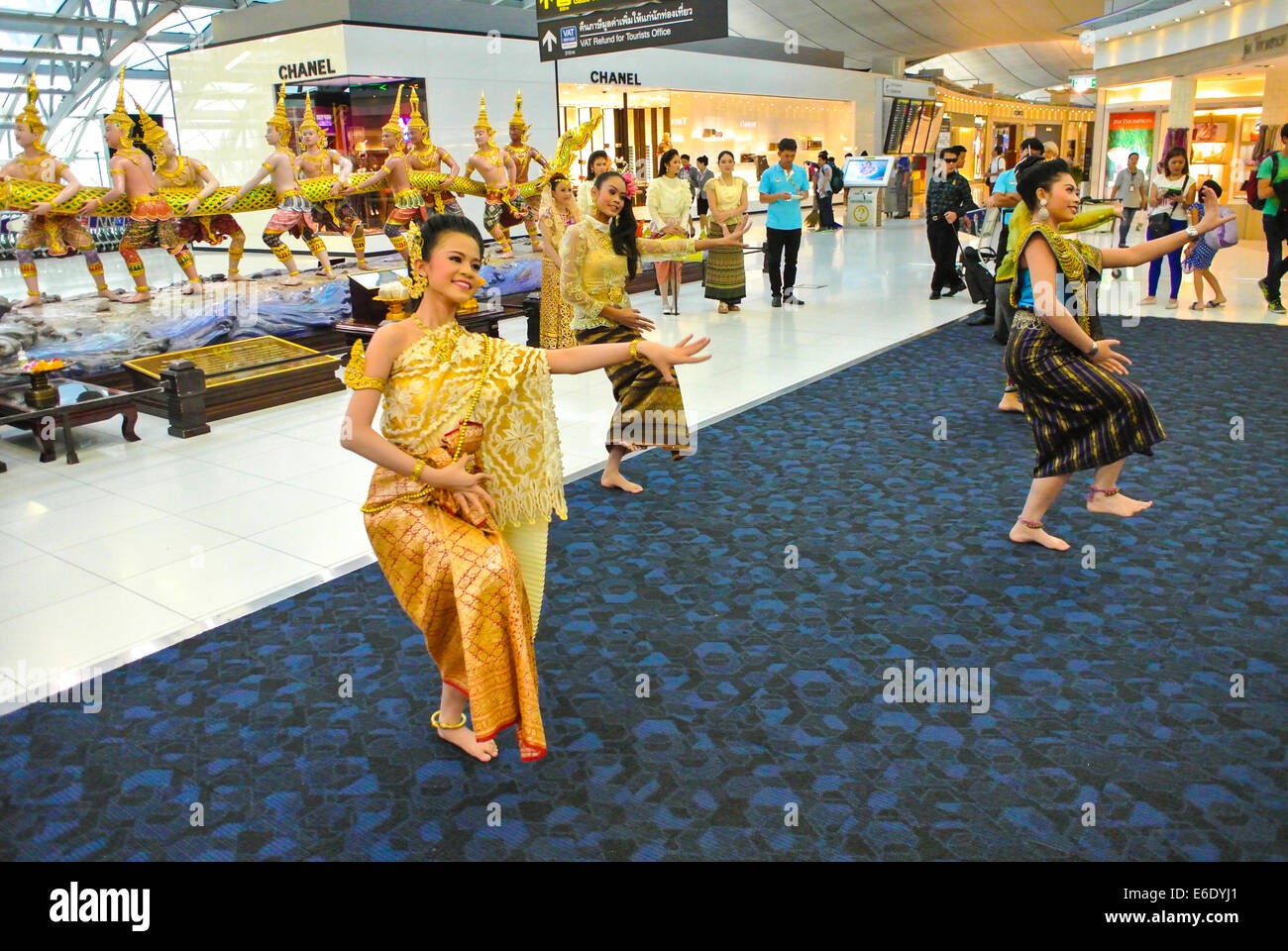 Thai dancer Thailand dancers traditional at Bangkok Suvarnabhumi