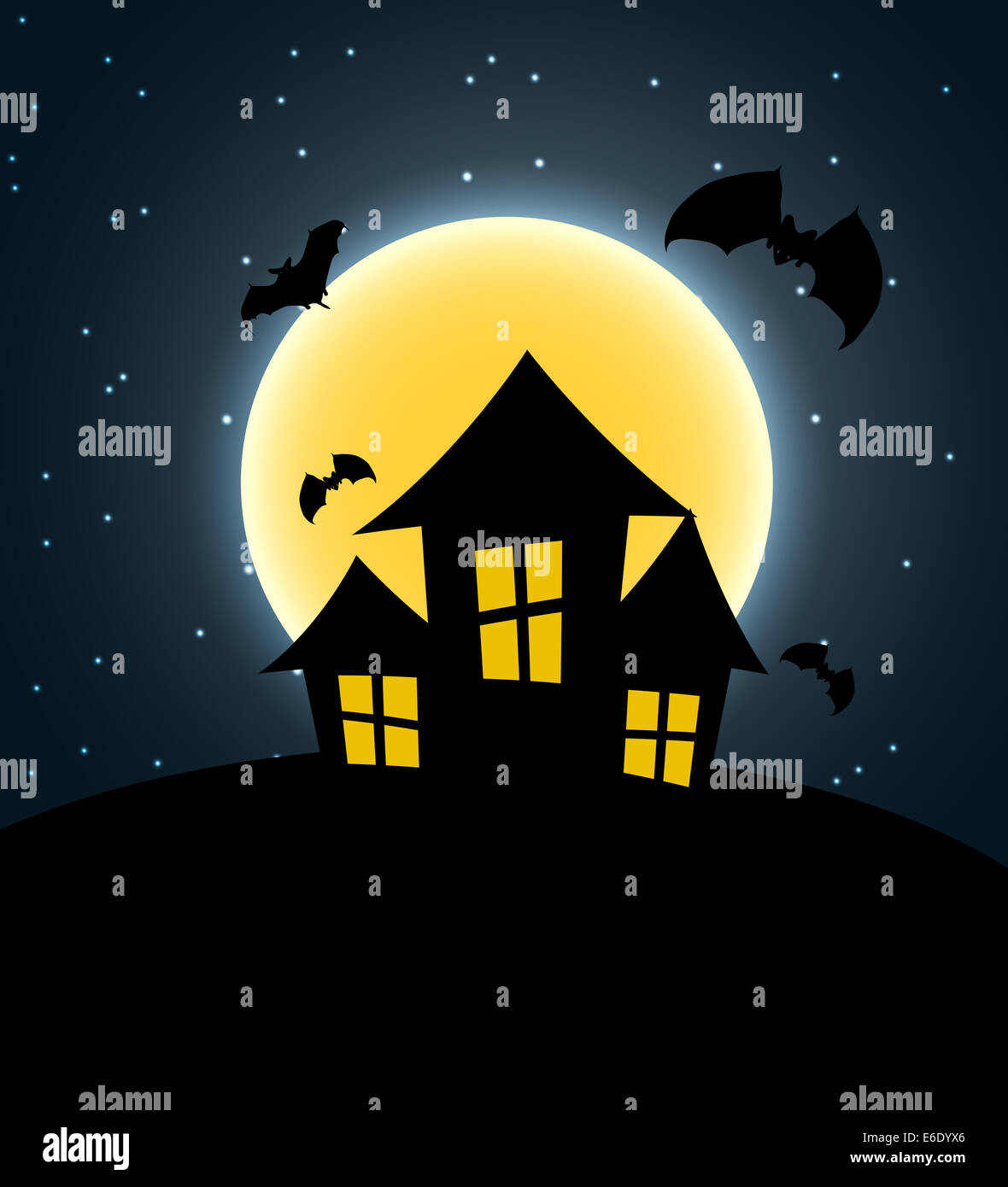 Halloween Background with Pumpkin Vector Illustration Stock Photo - Alamy