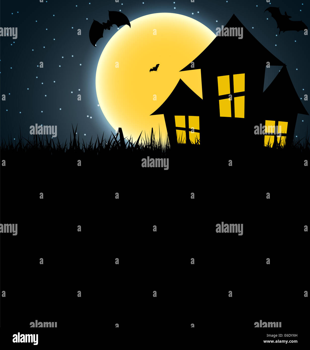 Halloween Background with Pumpkin Vector Illustration Stock Photo - Alamy