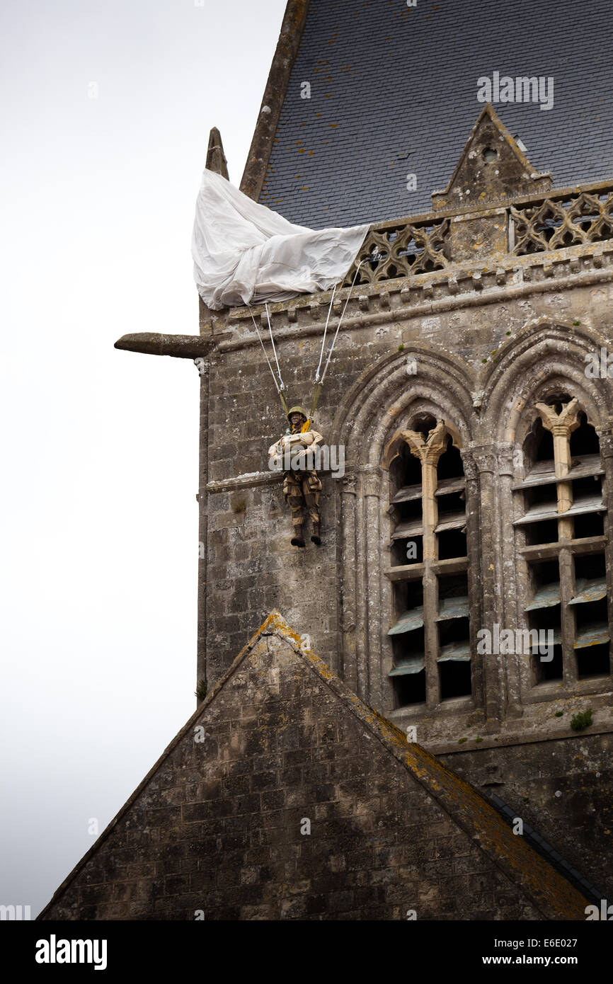 St Mere Eglise in Normandy, France Stock Photo Alamy