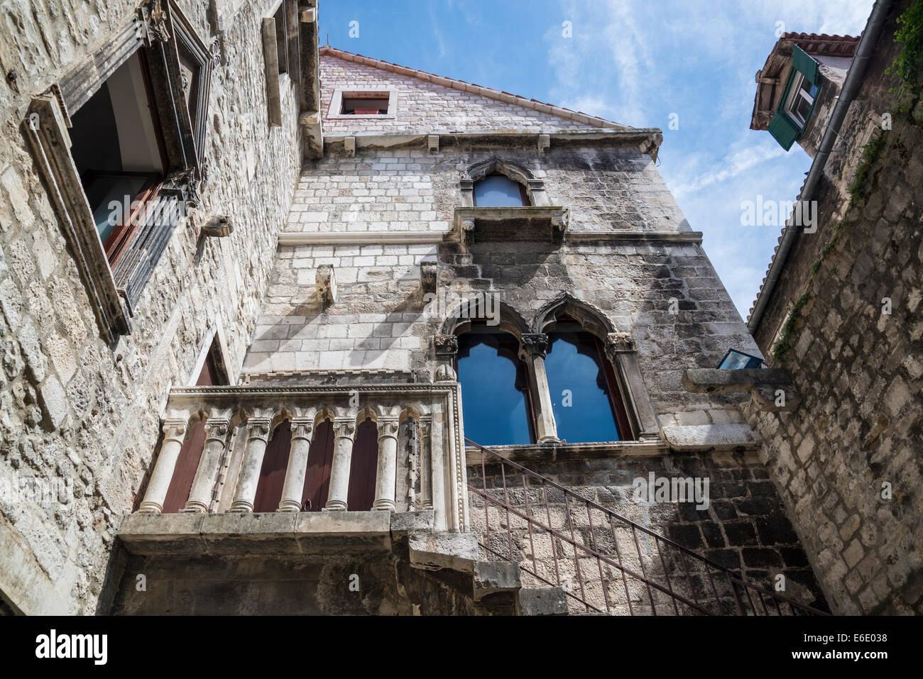 Split City Museum, housed in 15th century Gothic building, Split, Croatia Stock Photo