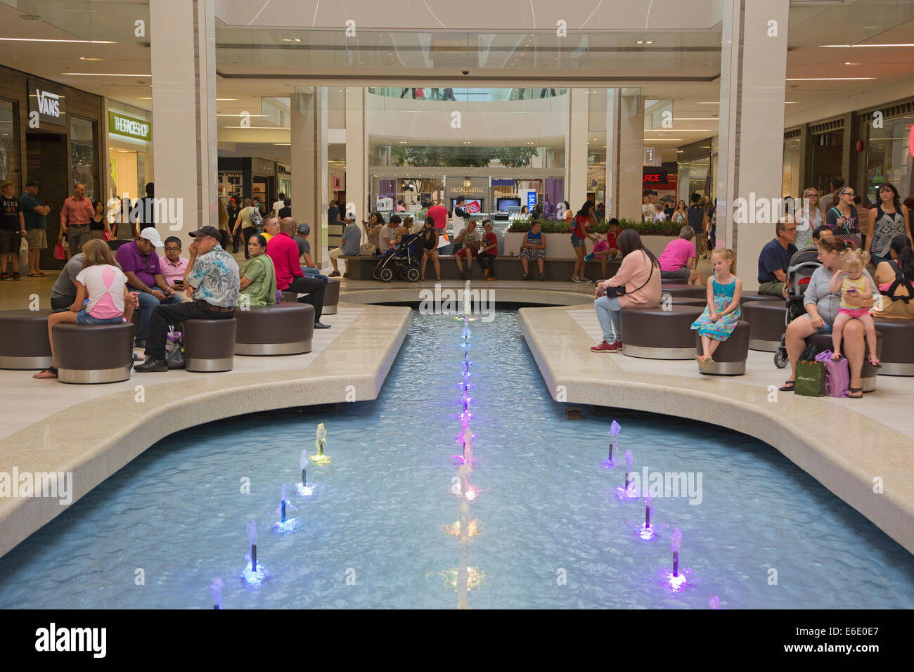 West Edmonton mall, one of the largest shopping centers in the world. Stock Photo