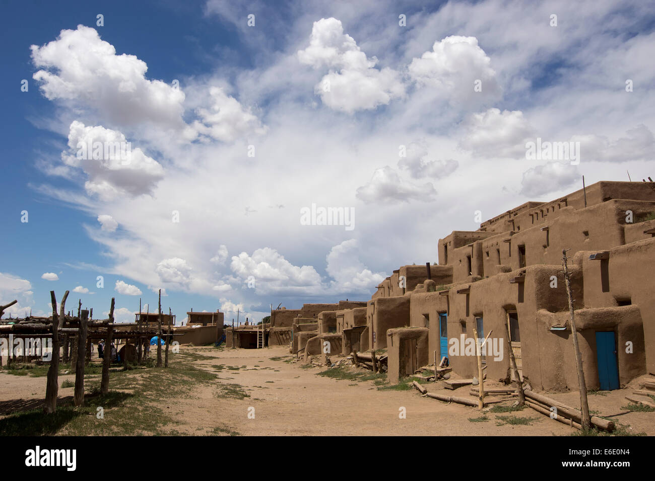 Taos Pueblo in northern New Mexico, a Native American community, National Historic Landmark and World Heritage Site. Stock Photo