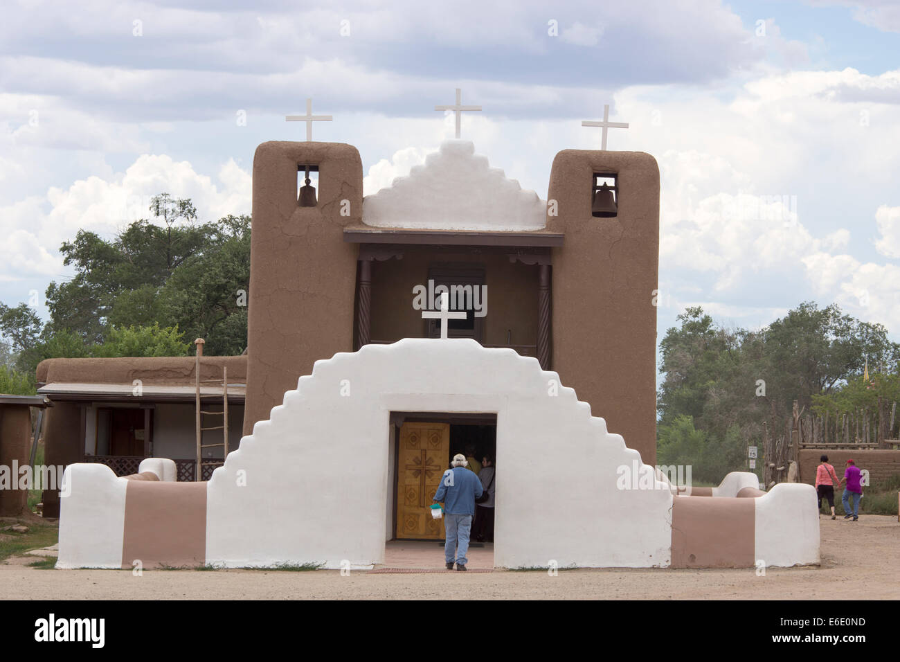 San Geronimo, or St. Jerome, chapel in Taos, New Mexico, completed in