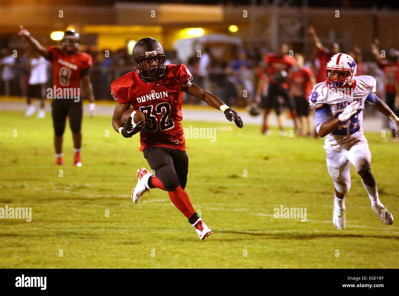 Largo, Florida, US. 21st Aug, 2014. Dunedin High School's Kendrick