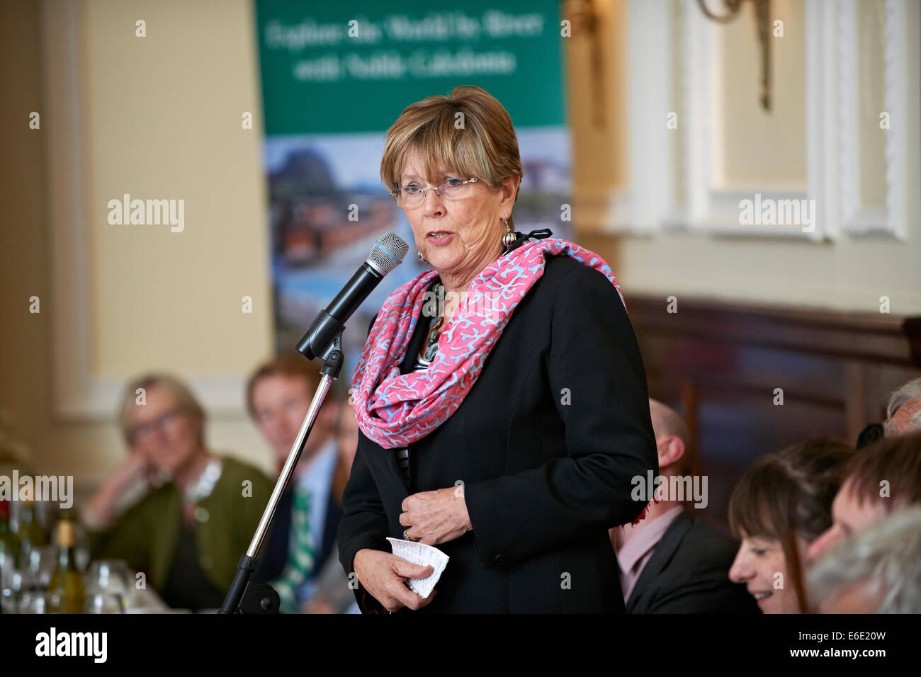 Prue Leith at the Oldie Literary Lunch Stock Photo