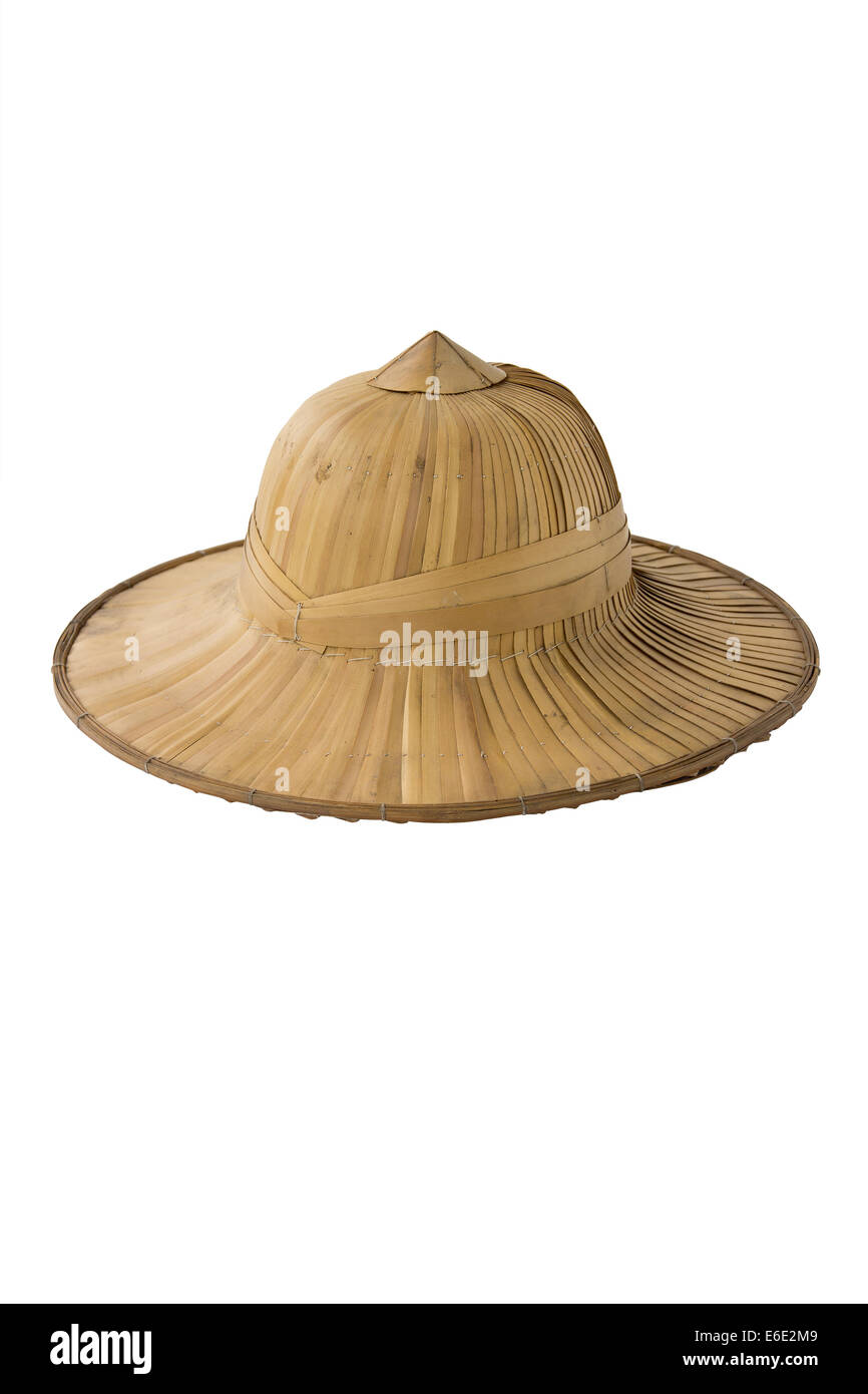tropical straw pith helmet Stock Photo - Alamy