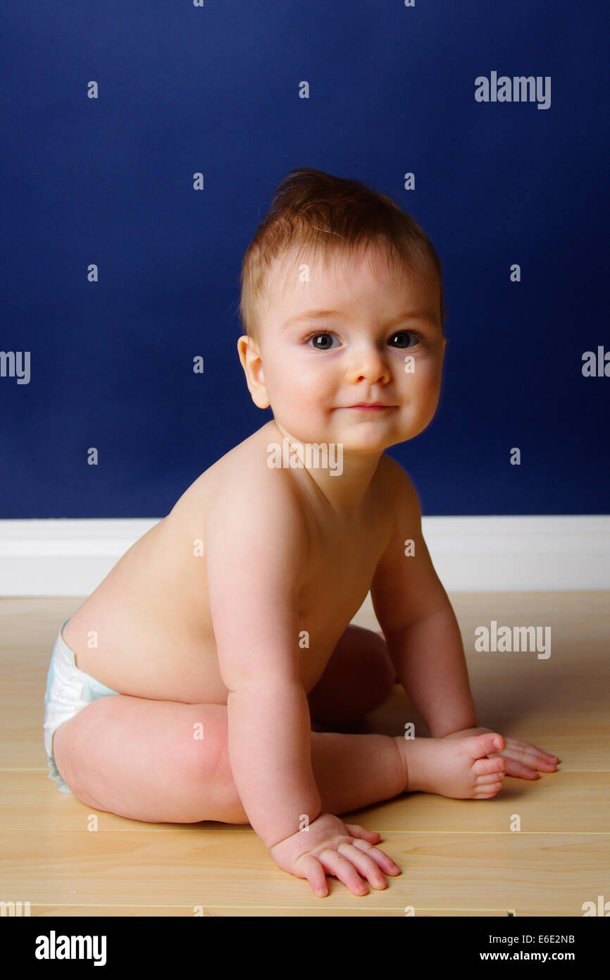 happy 9 months old baby