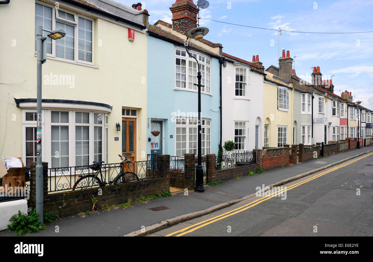 Terraced Houses Brighton Sussex England Stock Photo Alamy