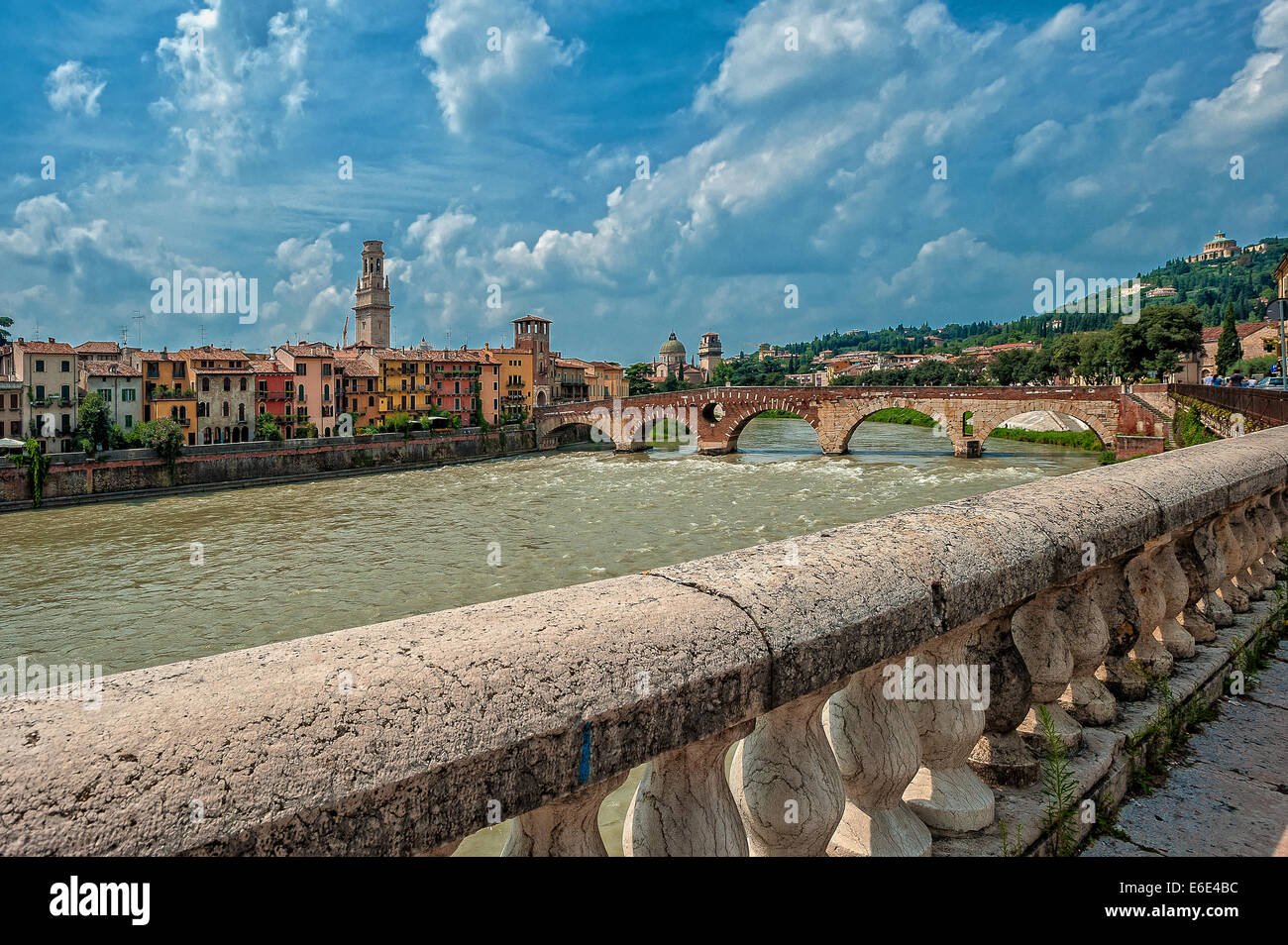 Italy Veneto Verona Ponte di Pietra Stock Photo - Alamy