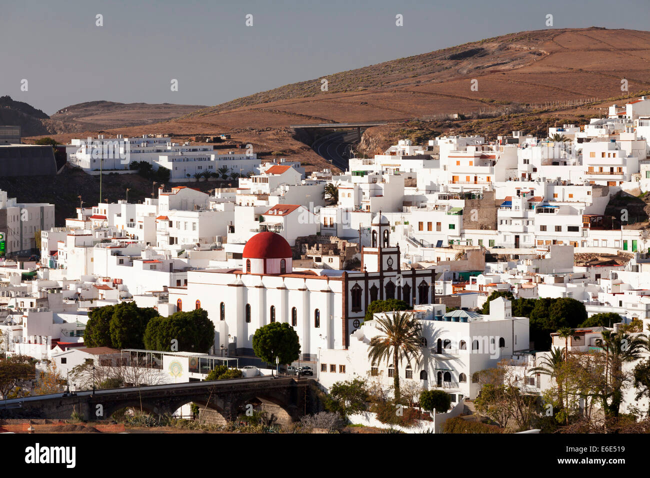 View of the town of Agaete, Gran Canaria, Canary Islands, Spain 