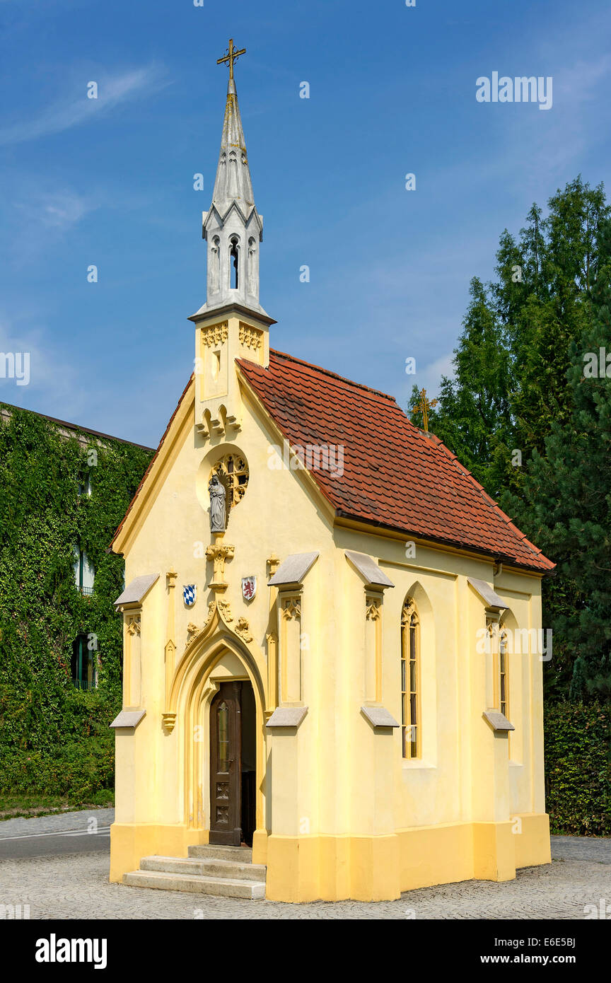 Max Emanuel Chapel, historic town centre, Wasserburg am Inn, Upper Bavaria, Bavaria, Germany Stock Photo