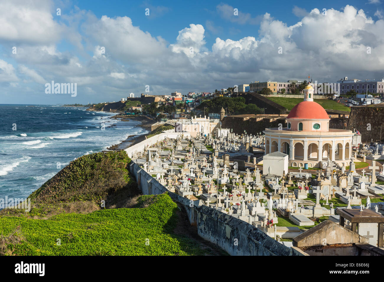 The Cemetery Santa Maria Magdalena, San Juan Puerto Rico Stock Photo