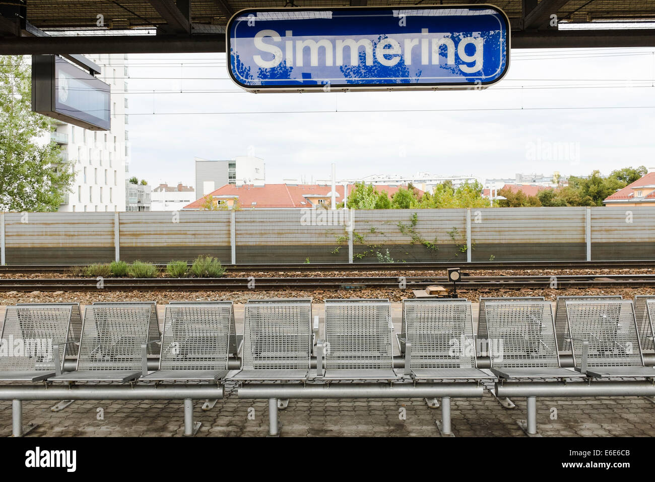 Simmering train station, Vienna Stock Photo