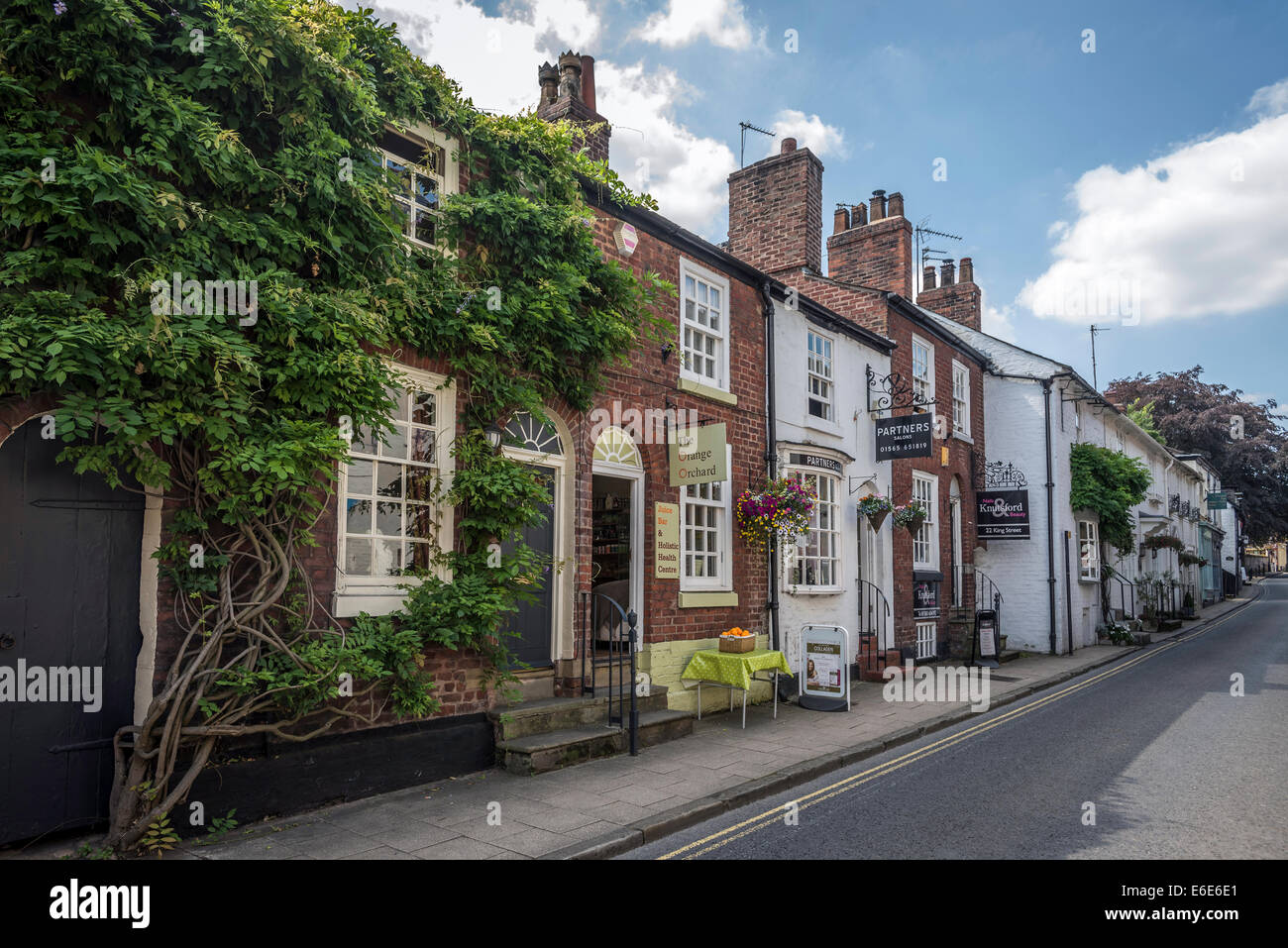 Knutsford Cheshire North West England. Constituency town of Chancellor of the Exchequer George Osborne M.P. King street. Stock Photo