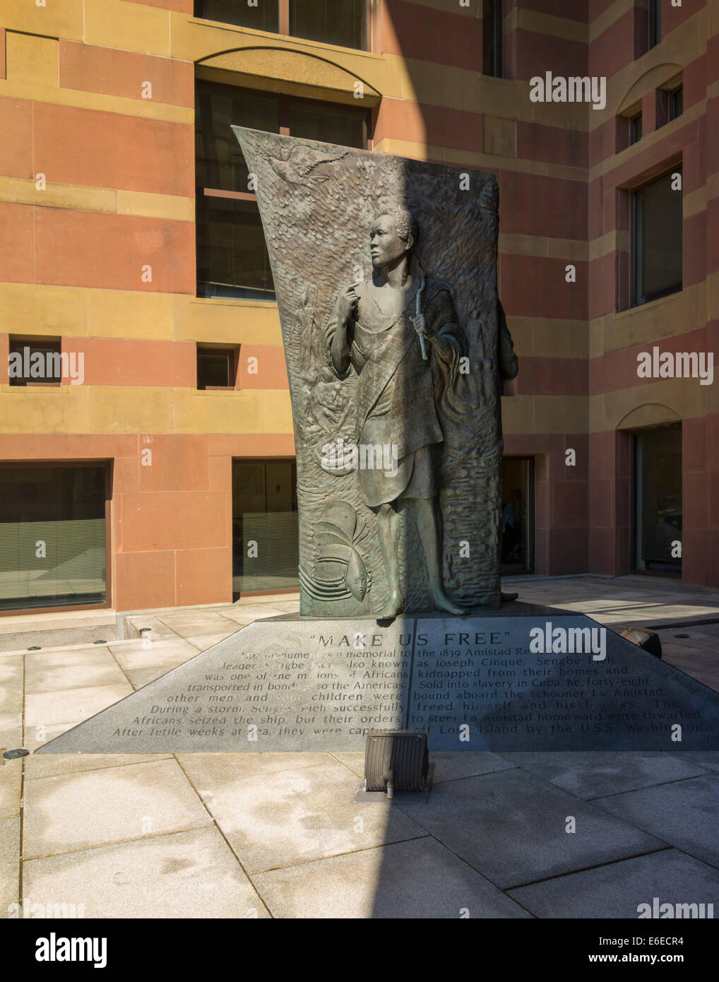 Amistad memorial in New Haven CT Stock Photo