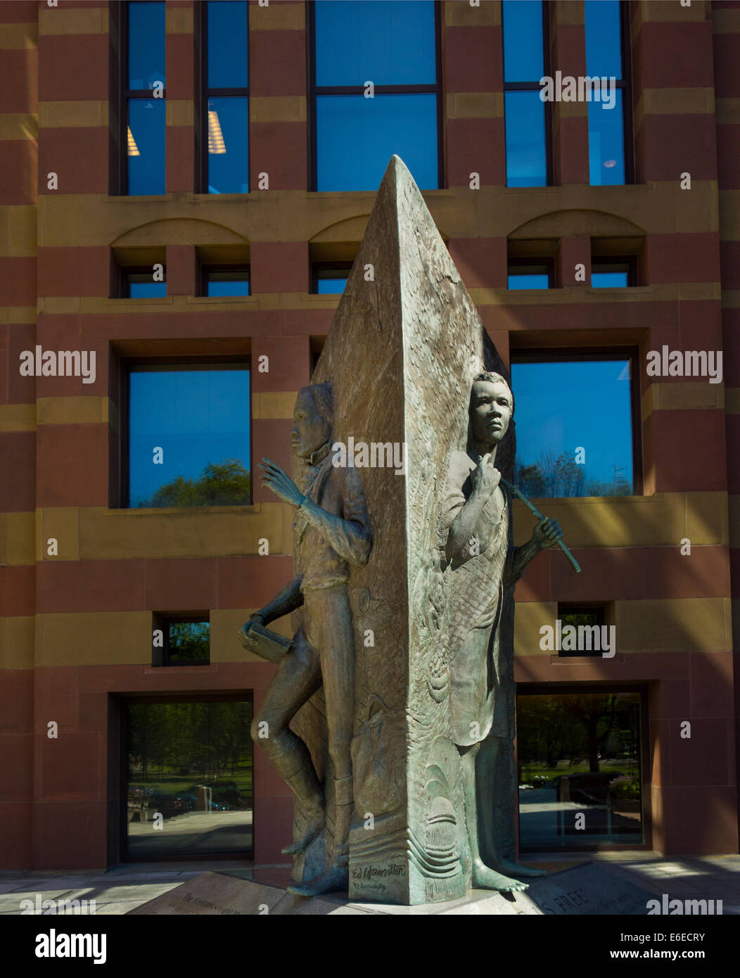 Amistad memorial in New Haven CT Stock Photo