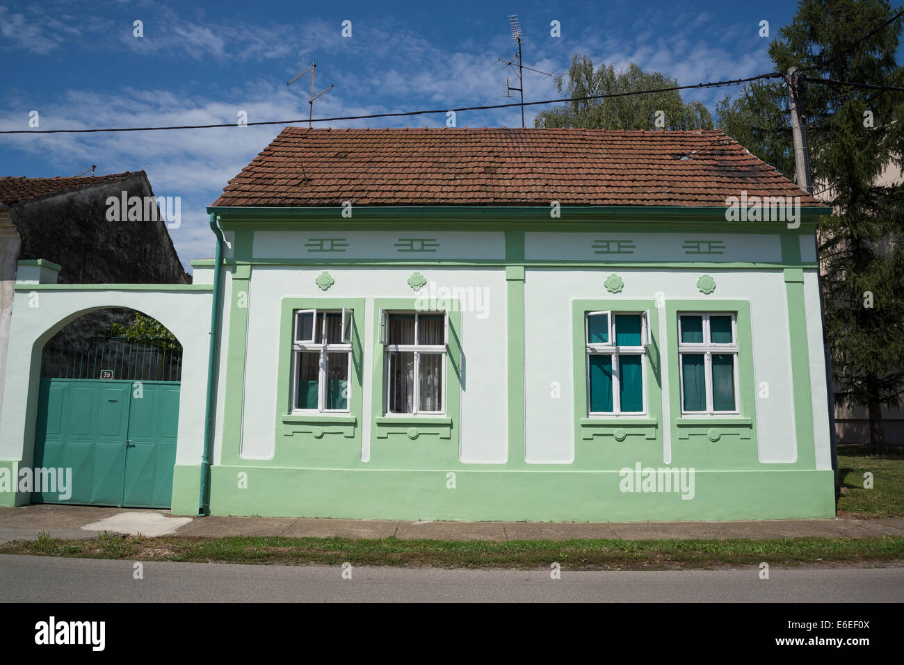 Beautiful house, Vinkovci, Slavonia, Croatia Stock Photo Alamy