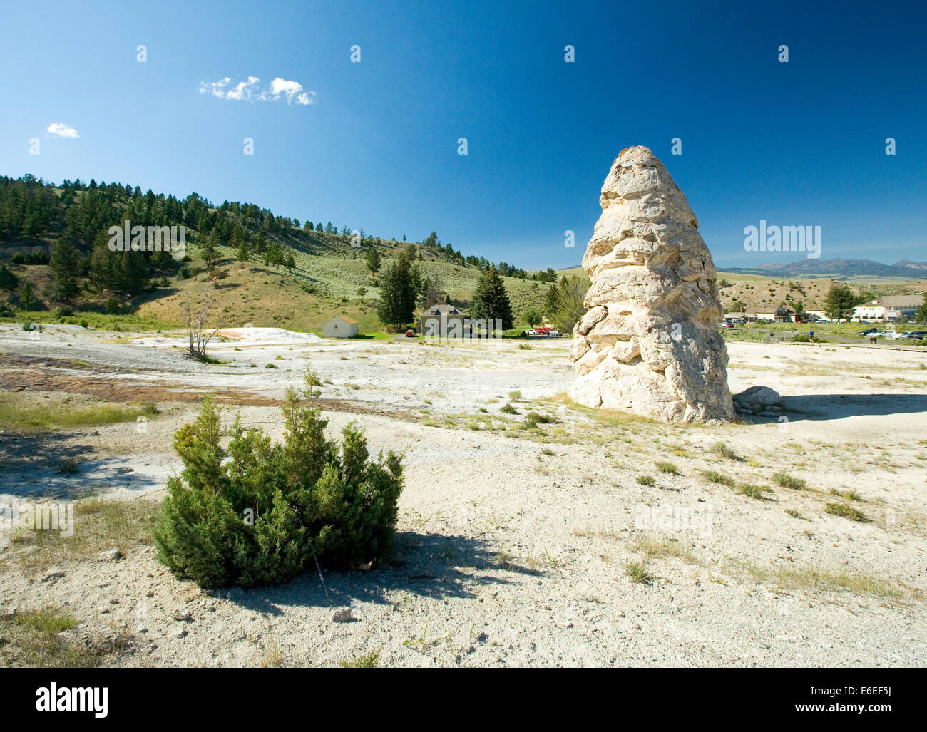 Yellowstone, national, park, dormant, hot, springs, springs, dormant, liberty, cap, Wyoming Stock Photo