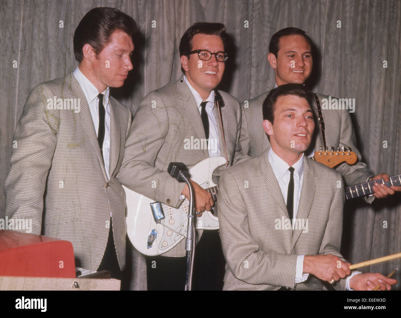 THE CRICKETS  US Rock 'n Roll group about 1960 Stock Photo