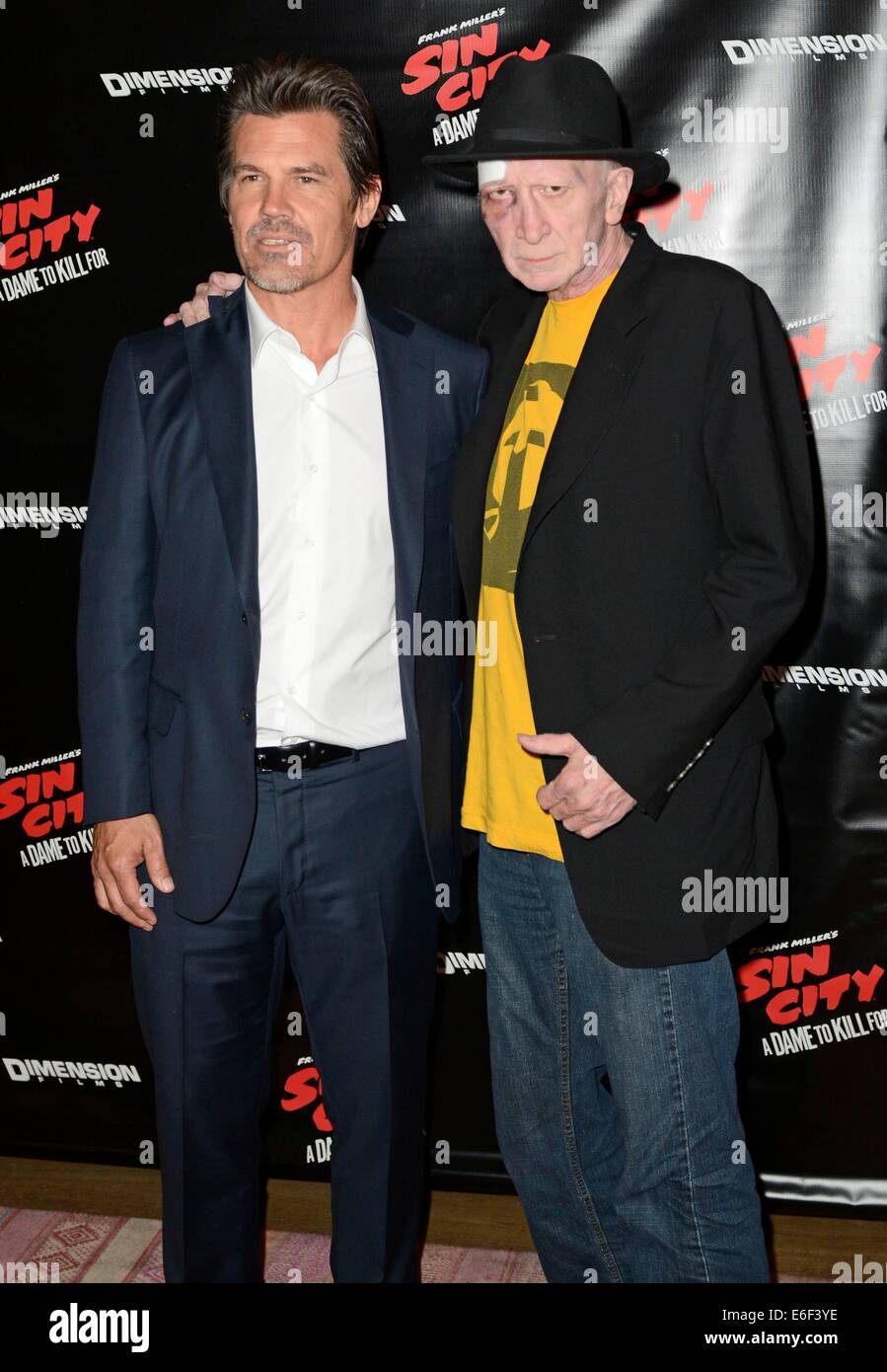 New York, NY, USA. 21st Aug, 2014. Josh Brolin, Frank Miller in attendance for SIN CITY: A DAME TO KILL FOR Photo Opportunity, Crosby Street Hotel, New York, NY August 21, 2014. © Derek Storm/Everett Collection/Alamy Live News Stock Photo