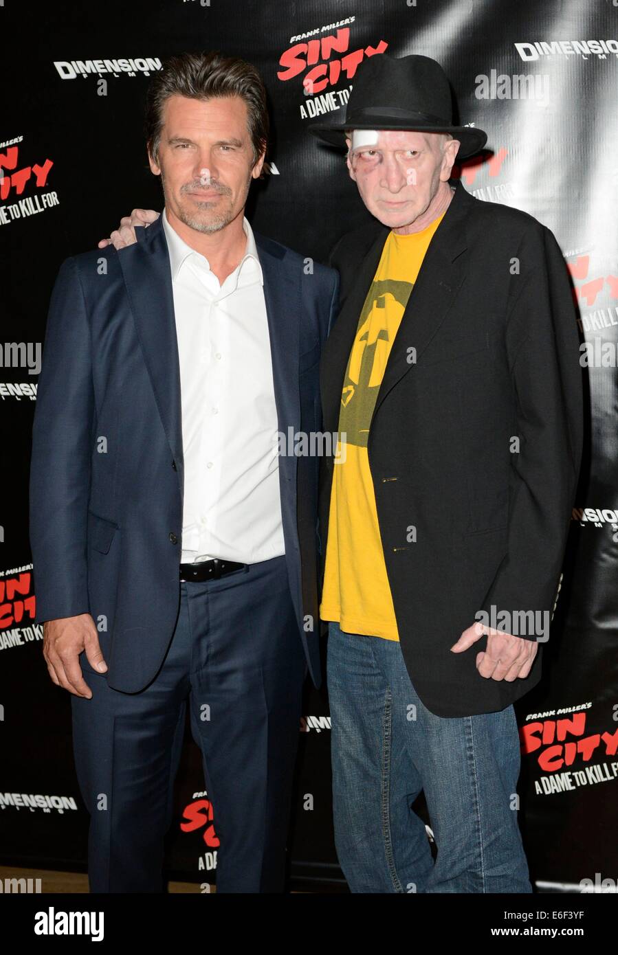 New York, NY, USA. 21st Aug, 2014. Josh Brolin, Frank Miller in attendance for SIN CITY: A DAME TO KILL FOR Photo Opportunity, Crosby Street Hotel, New York, NY August 21, 2014. © Derek Storm/Everett Collection/Alamy Live News Stock Photo