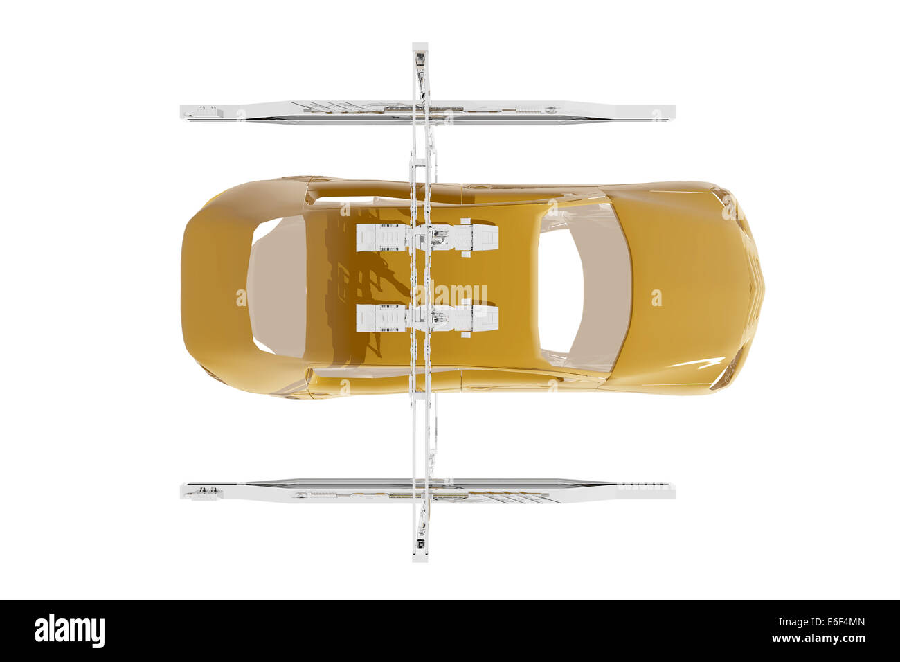 Car industrial assembly line Stock Photo