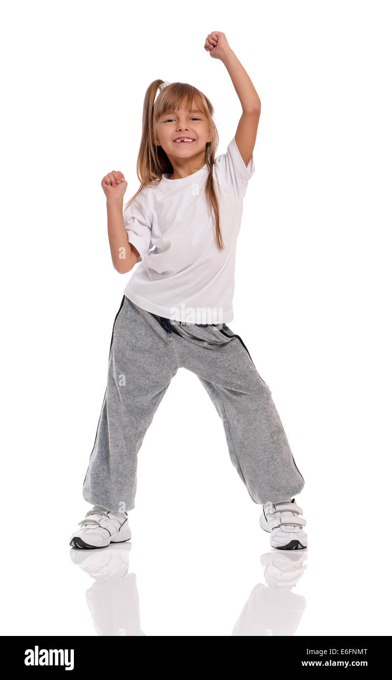 Little girl dancing Stock Photo Alamy