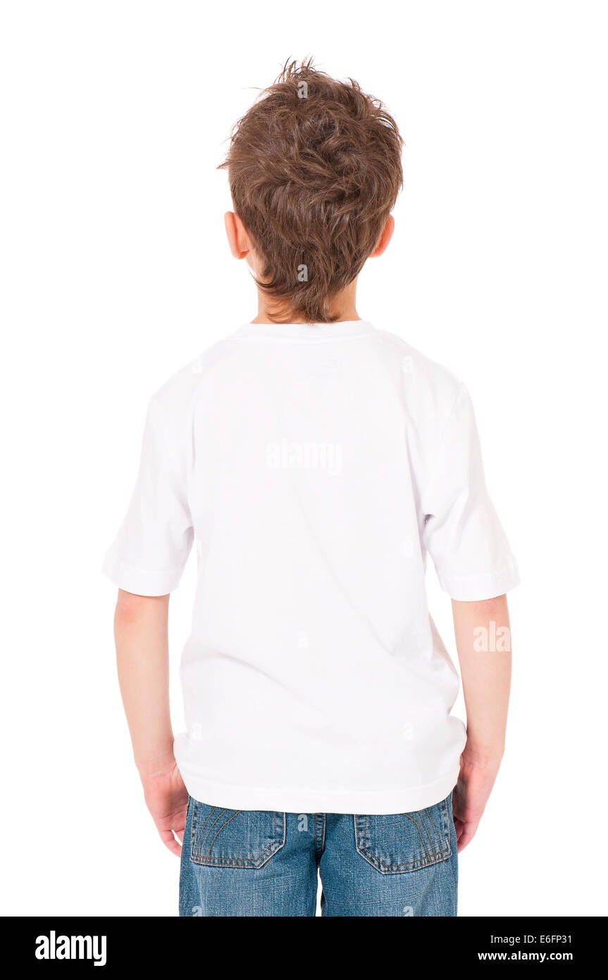 T-shirt on boy Stock Photo