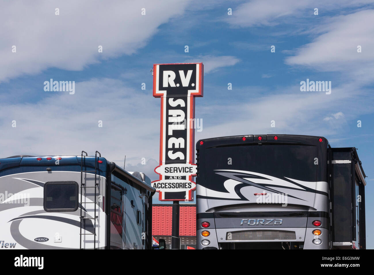 Recreational Vehicle, RV Dealership, USA Stock Photo Alamy