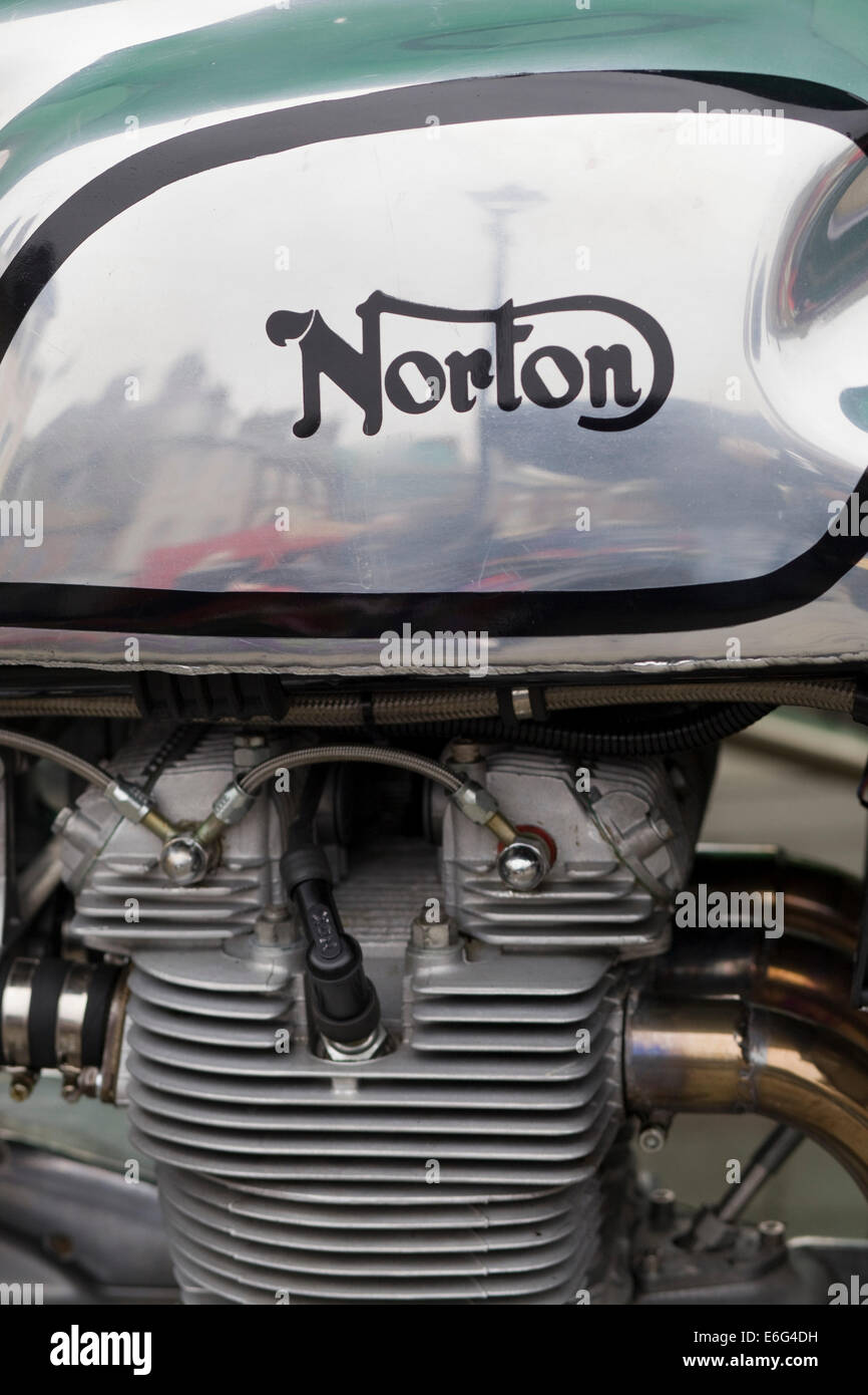 Abstract view of a Norton Motorcycle Stock Photo