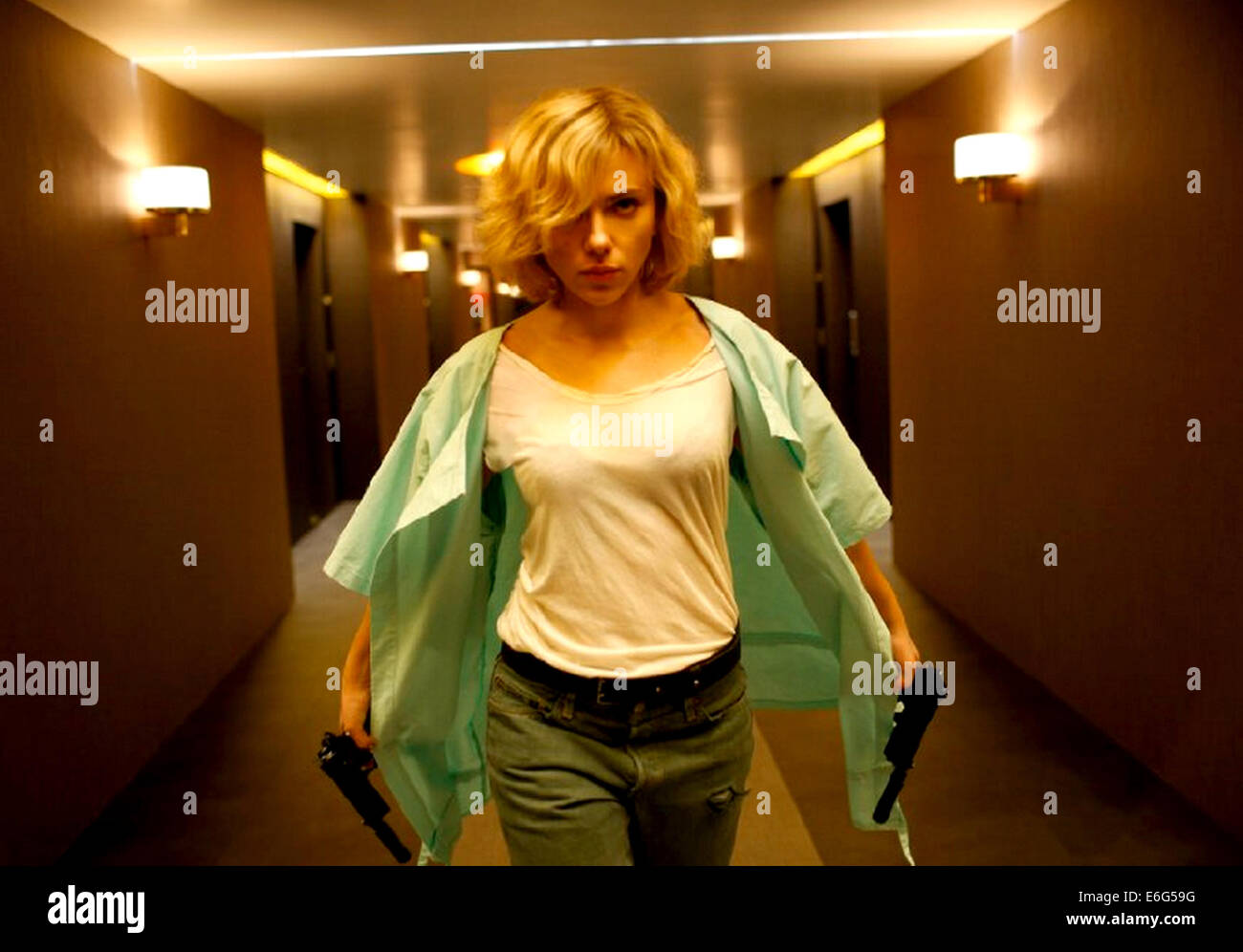 LUCY 2014 Canal+ film with Scarlett Johansson Stock Photo