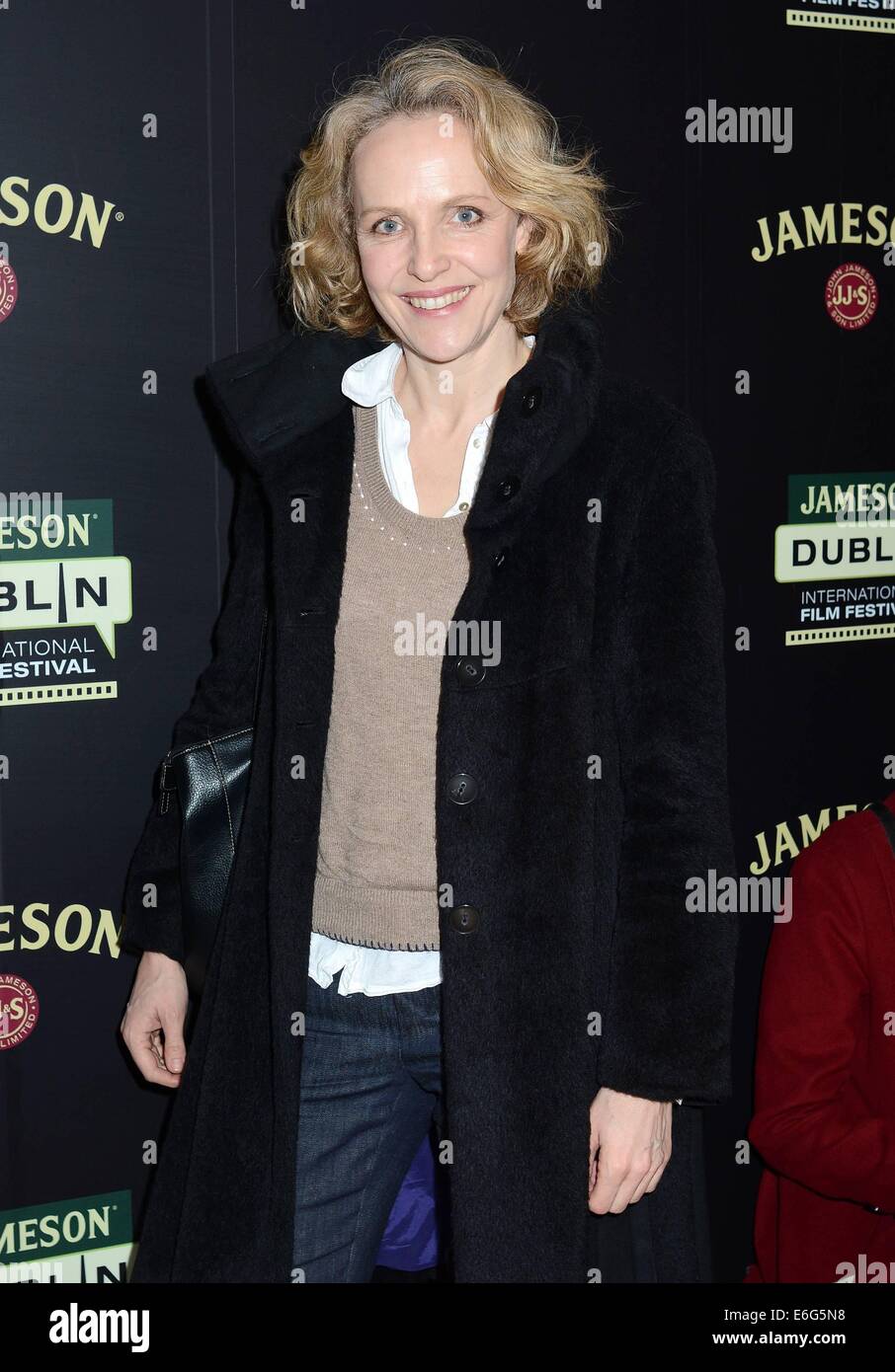 German actress Juliane Kohler attends the screening of 'Two Lives' as part of The Jameson Dublin International Film Festival at the Lighthouse Cinema...  Featuring: Juliane Kohler Where: Dublin, Ireland When: 16 Feb 2014 Stock Photo