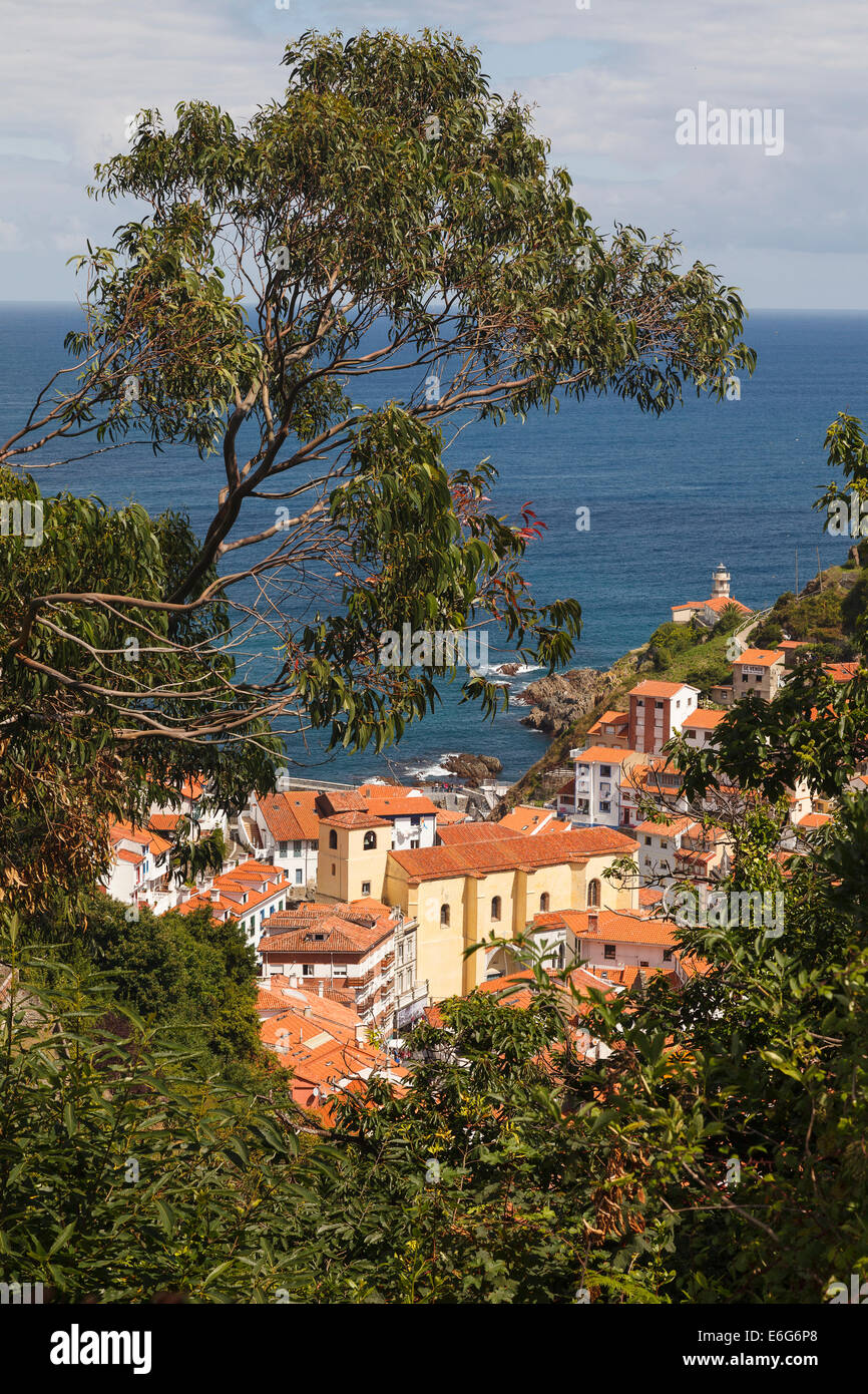 View. Cudillero. Asturias province. Spain. Europe Stock Photo