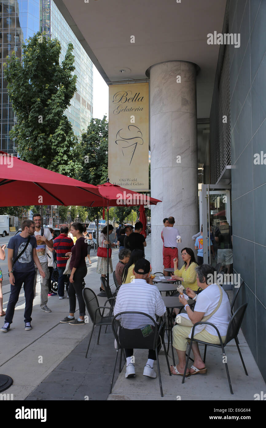 Vancouver Bella Gelateria gelato ice cream shop Stock Photo Alamy