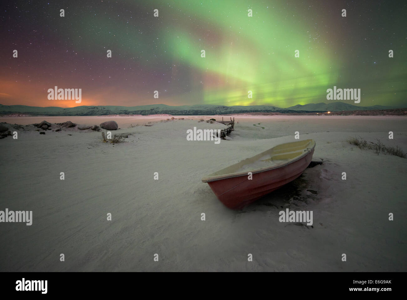 Northern lights in Sweden Stock Photo - Alamy