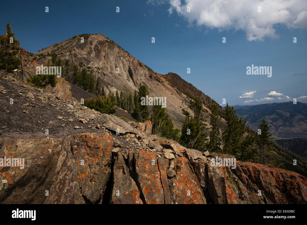 The dramatic 3343m Electric Peak, in the Gallatin Range, Montana, in