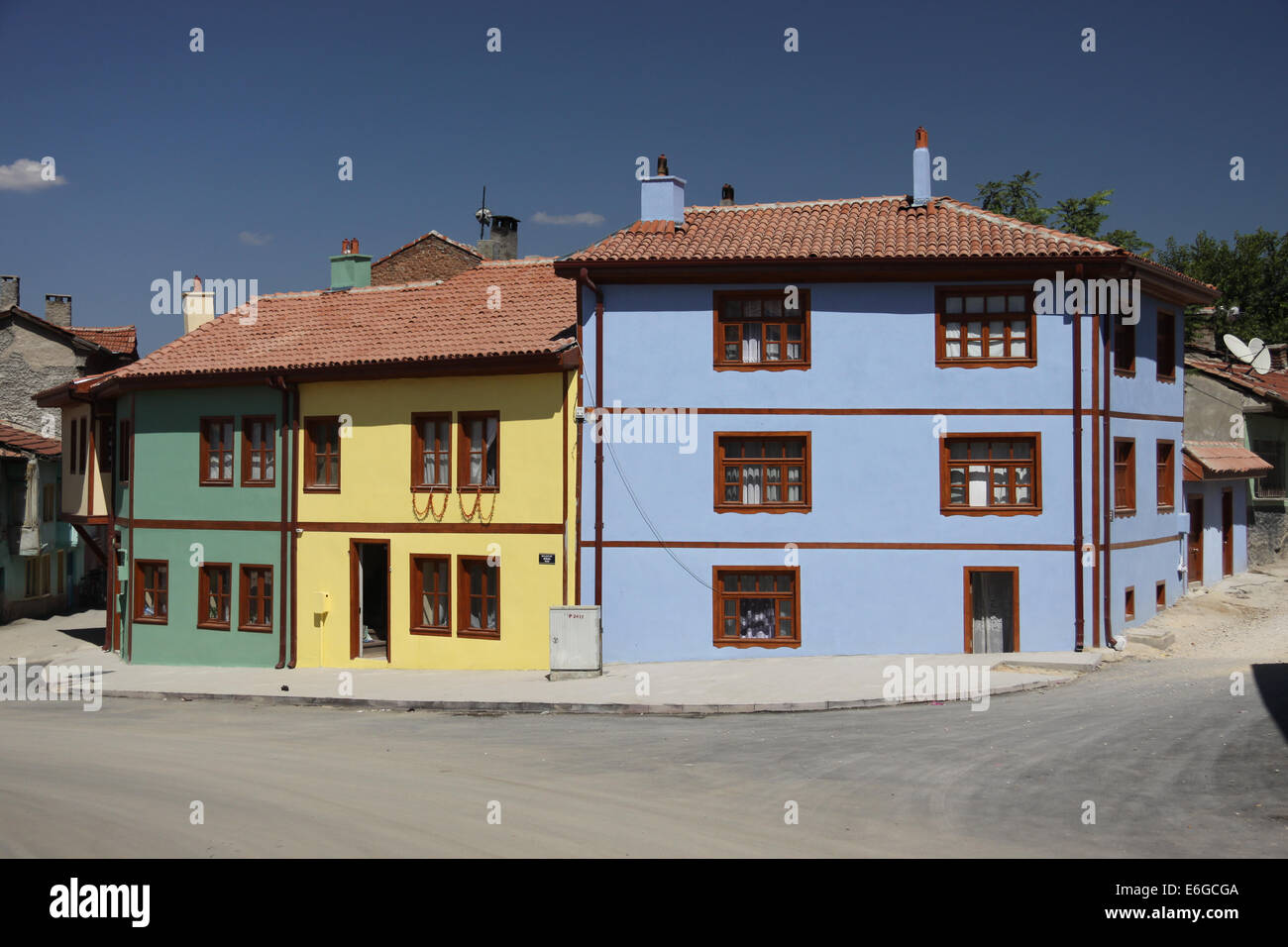 Old Houses from Eskisehir Stock Photo - Alamy