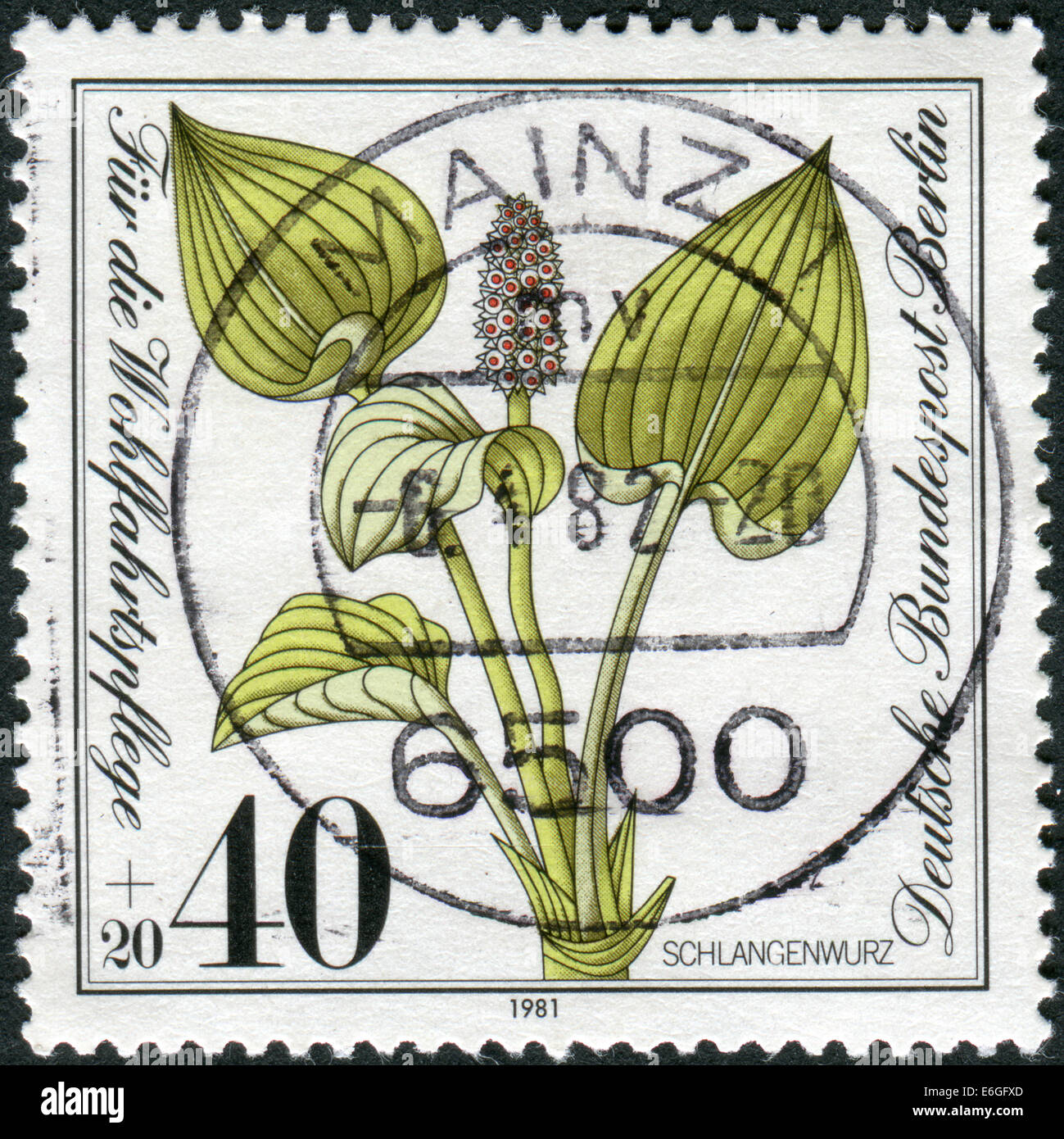 GERMANY - CIRCA 1981: Postage stamp printed in Germany (West Berlin ...