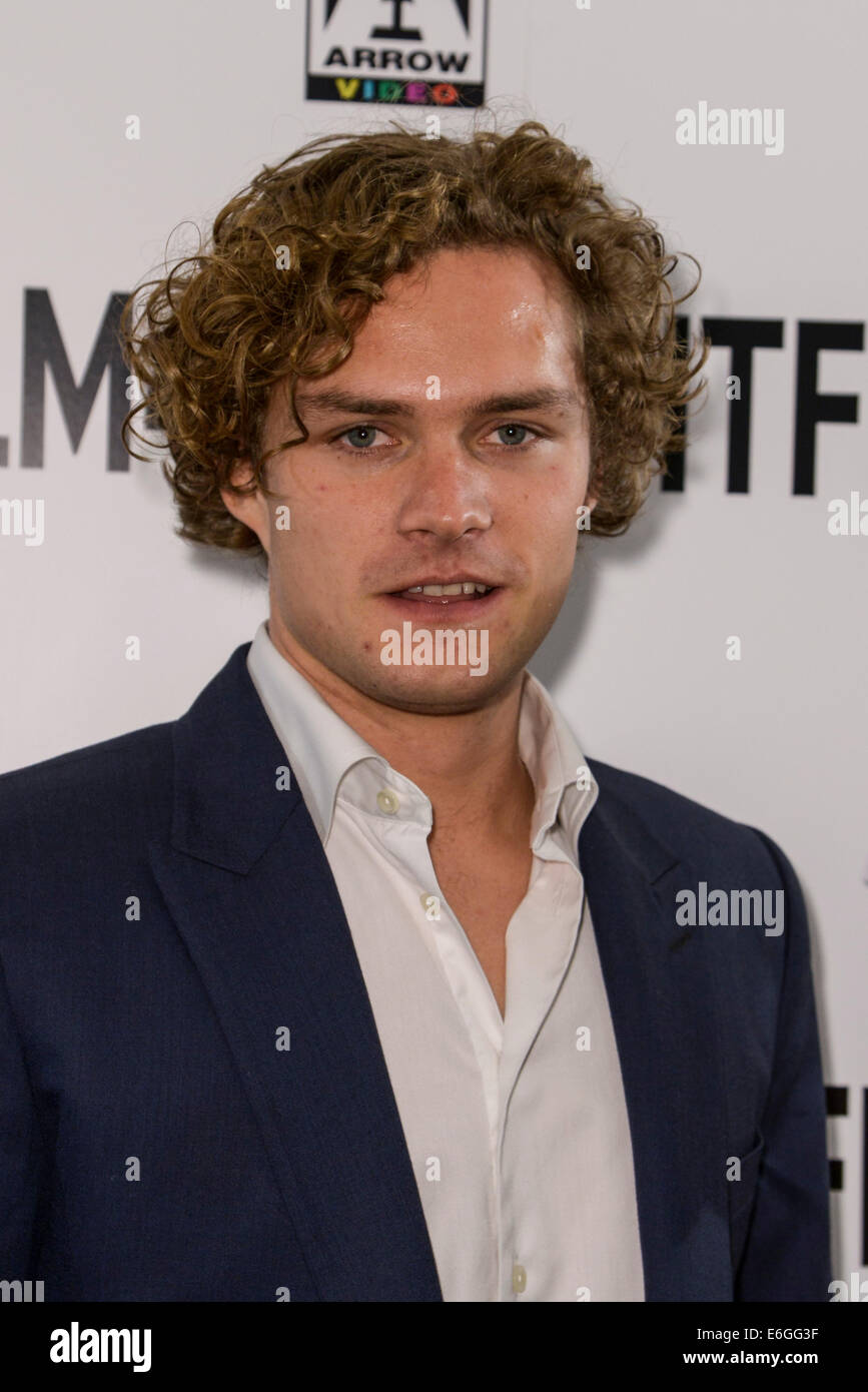The 15th Film4 Frightfest on 22/08/2014 at The VUE West End, London. The 15th Film4 Frightfest. The World Premiere of The Last Showing. Persons pictured: Finn Jones. Picture by Julie Edwards Stock Photo