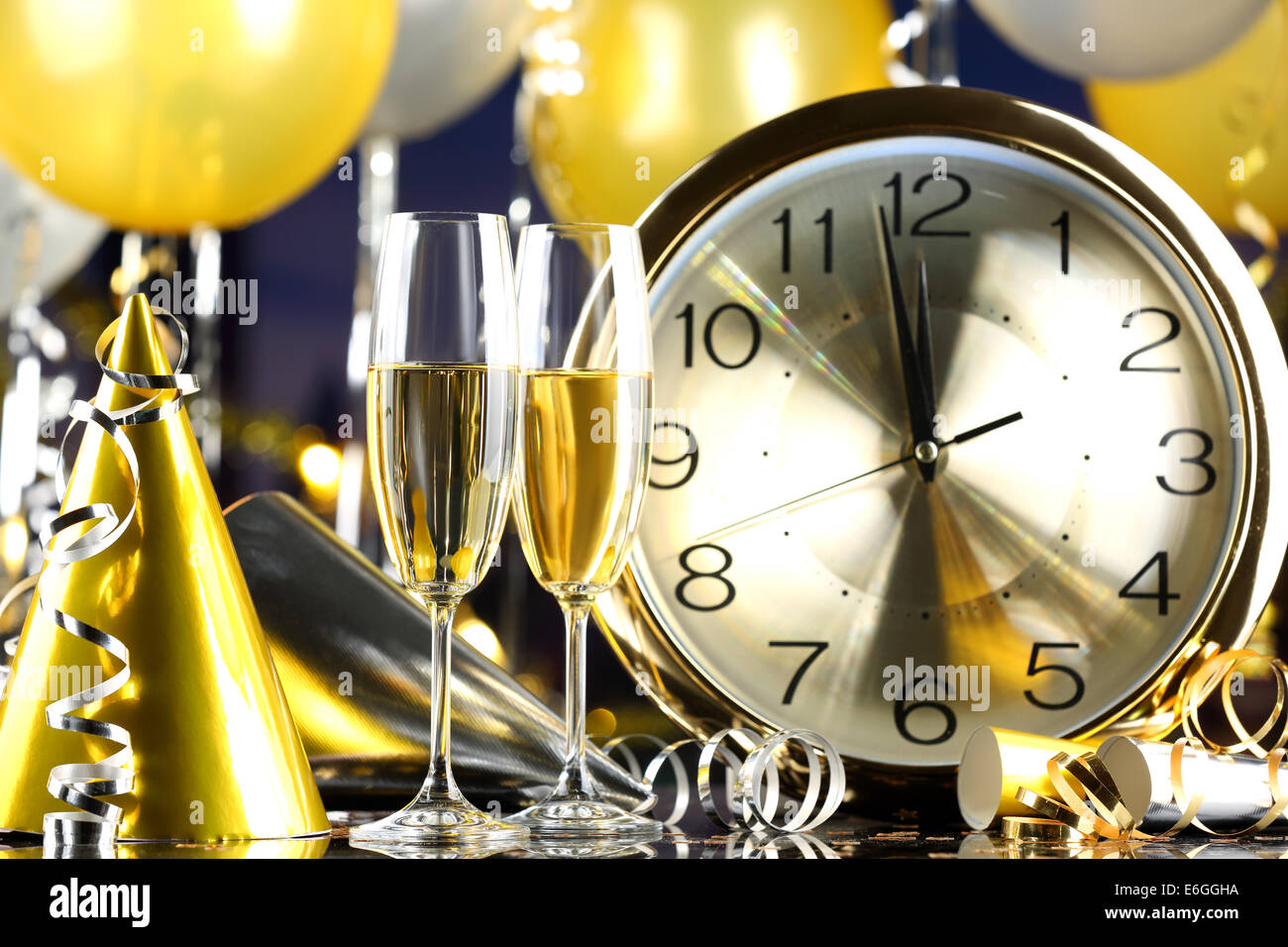 New Year S Eve Party Decoration Stock Photo 72893670 Alamy