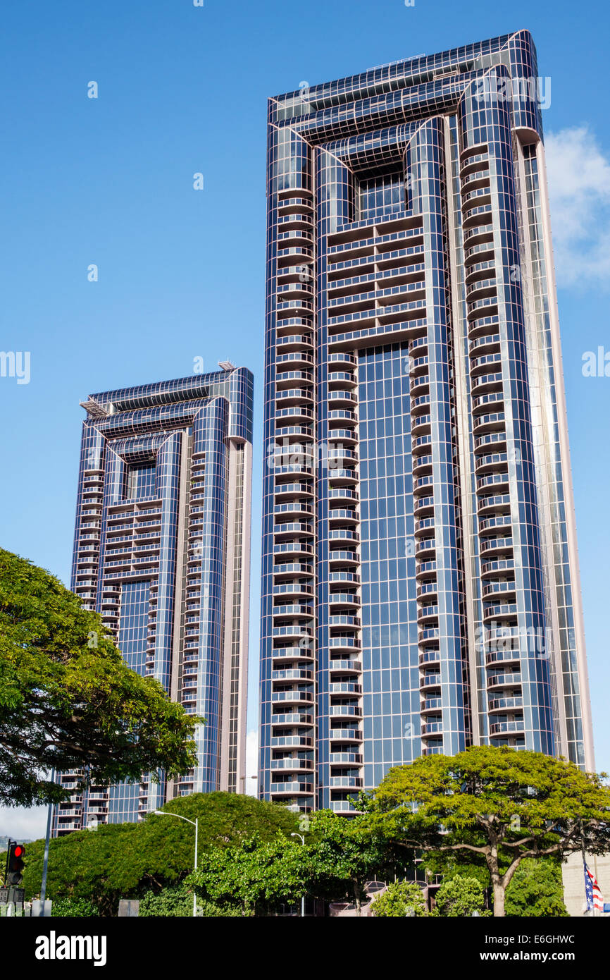 Hawaii, Oahu, Hawaiian, Honolulu, One Waterfront Tower, high rise