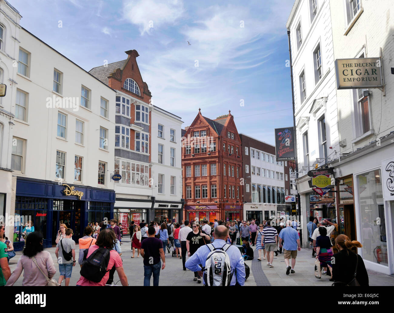 Grafton Street, pedestrian shopping street, central Dublin, Ireland