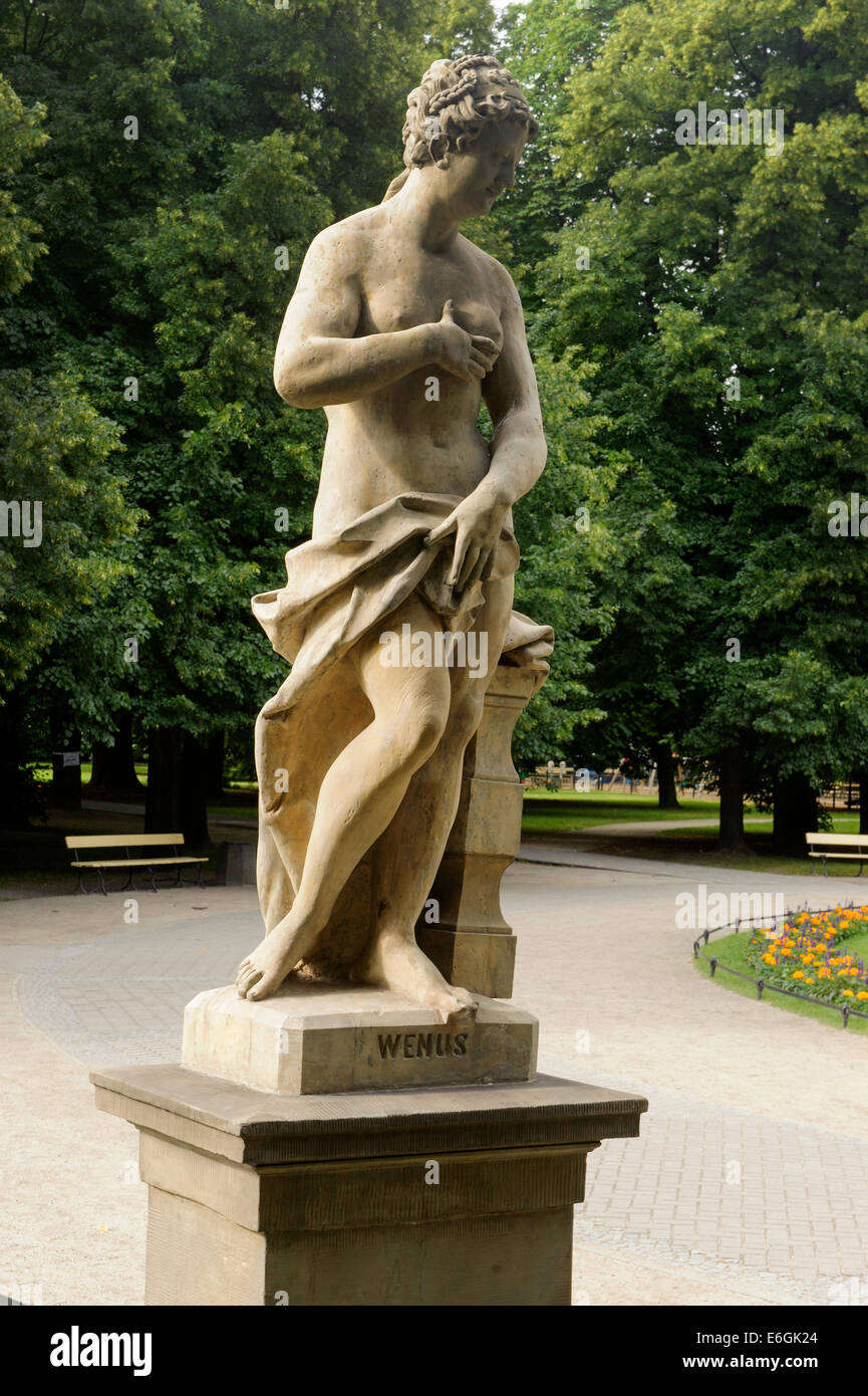 Saxon Garden ( Ogrod Saski) in Warsaw, Poland, Europe, UNESCO Heritage Site Stock Photo