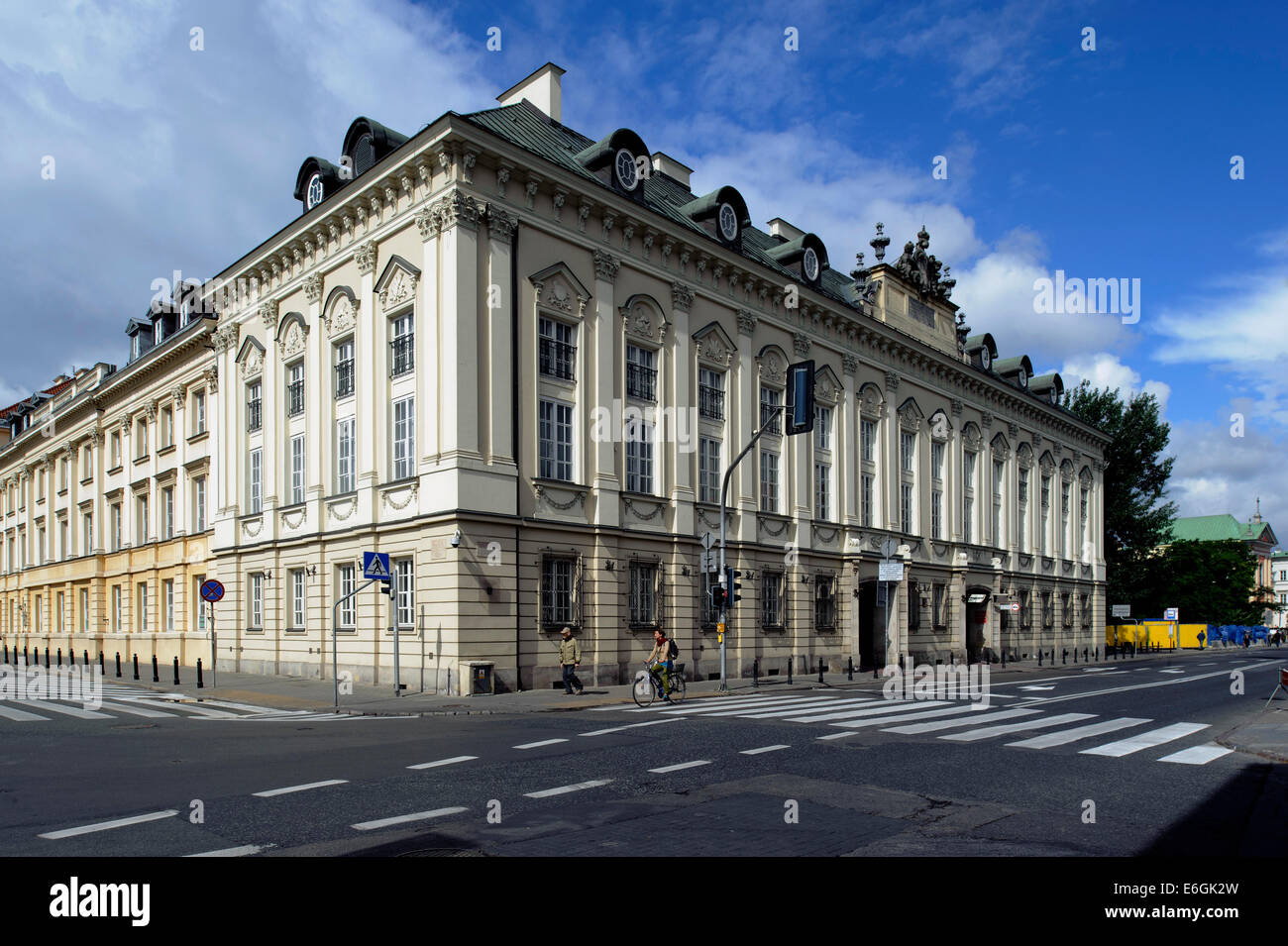 Corner house Miodowa/Senatorska  in Warsaw, Poland, Europe, UNESCO Heritage Site Stock Photo